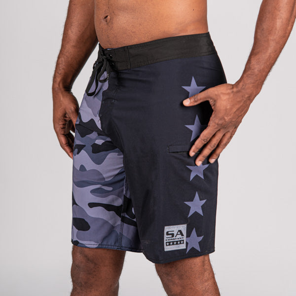 SA Board Shorts 2.0 - 5 Star Grey Camo
