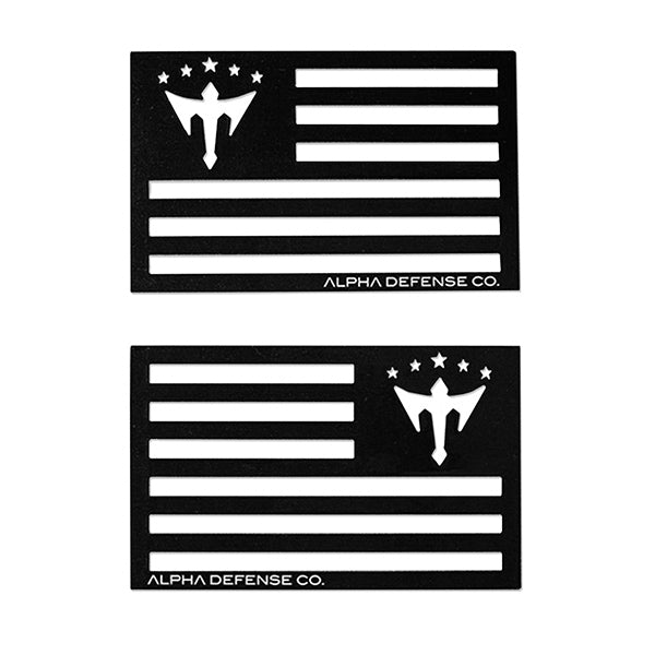 ALPHA FLAG MAGNET | BLACK