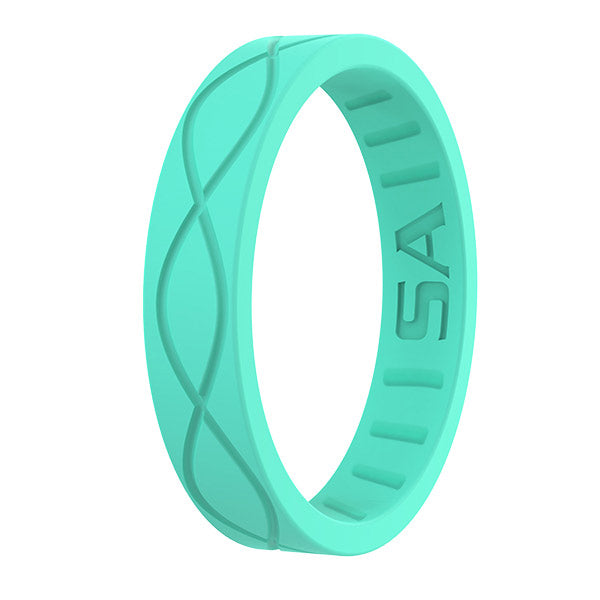 SA Silicone Ring - Infinity - Aqua