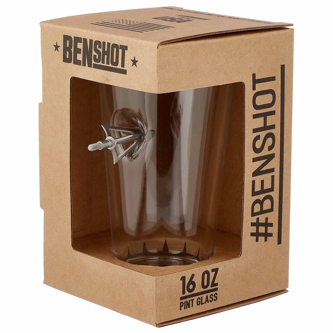 BenShot Broadhead Pint Glass