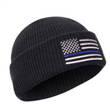 Thin Blue Line Deluxe Embroidered Watch Cap