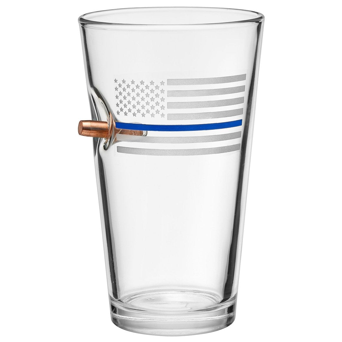BenShot Thin Blue Line Pint Glass