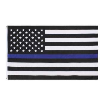 Thin Blue Line U.S. Flag